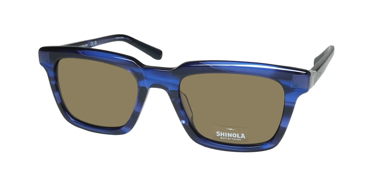 Flexon Shinola 1500s 460 Sunglasses Navy Horn 54mm Unisex