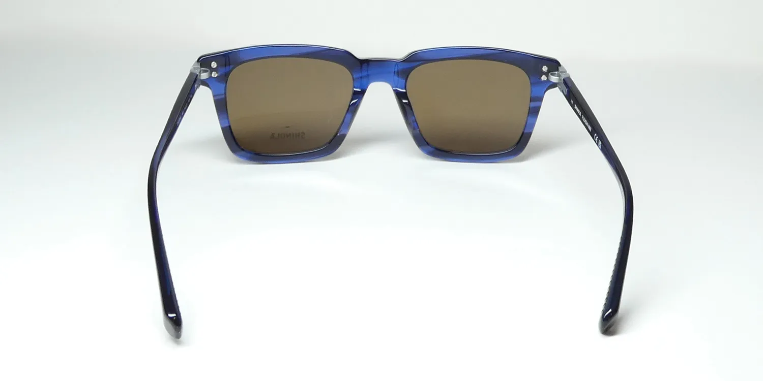 Flexon Shinola 1500s 460 Sunglasses Navy Horn 54mm Unisex 5