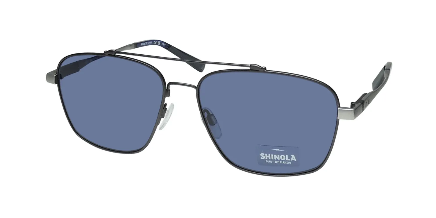 Flexon Shinola 2100s 071 Sunglasses Satin Gunmetal 57mm