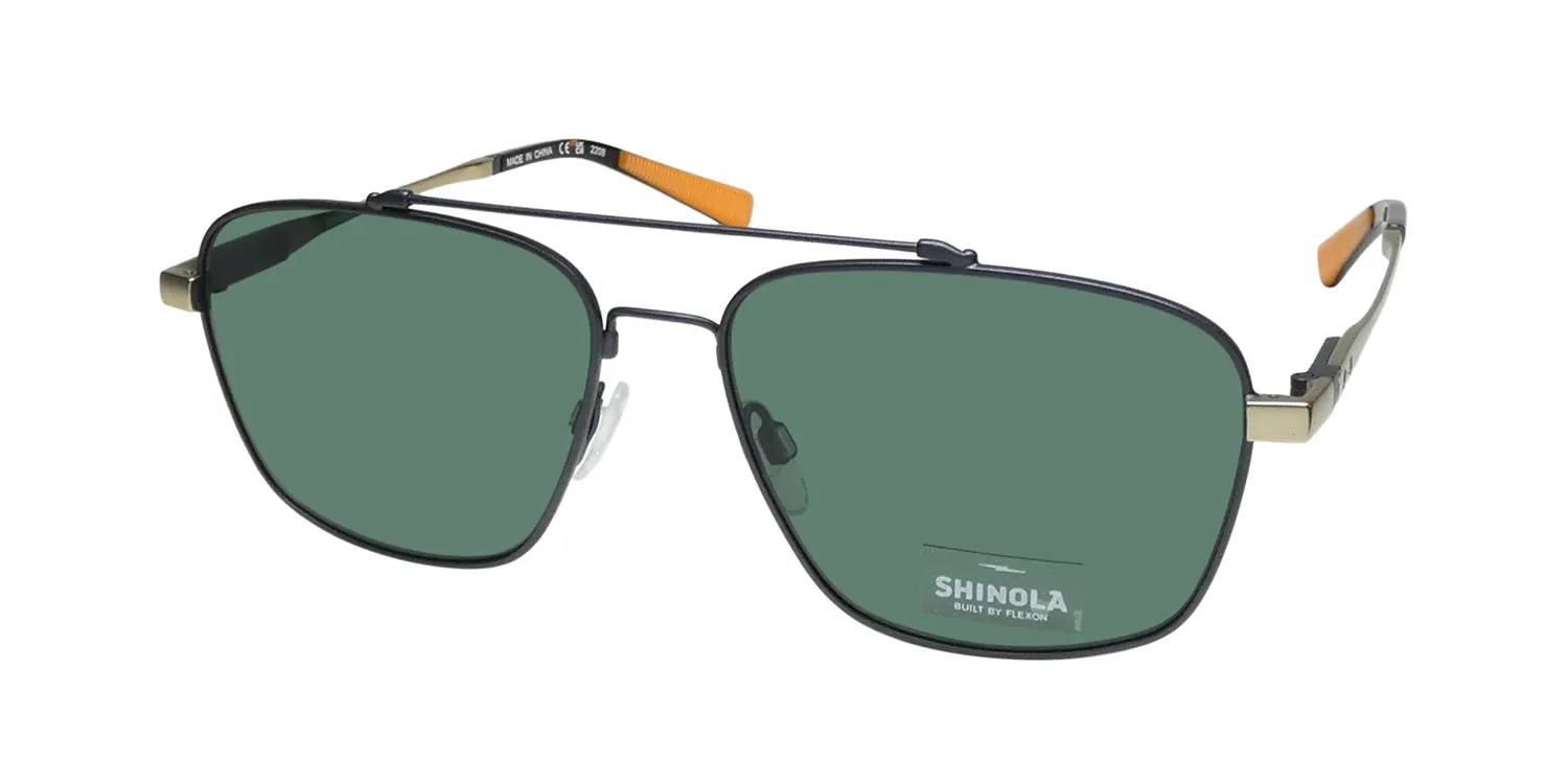 Flexon Shinola 2100s 072 Sunglasses Satin Gunmetal 57mm
