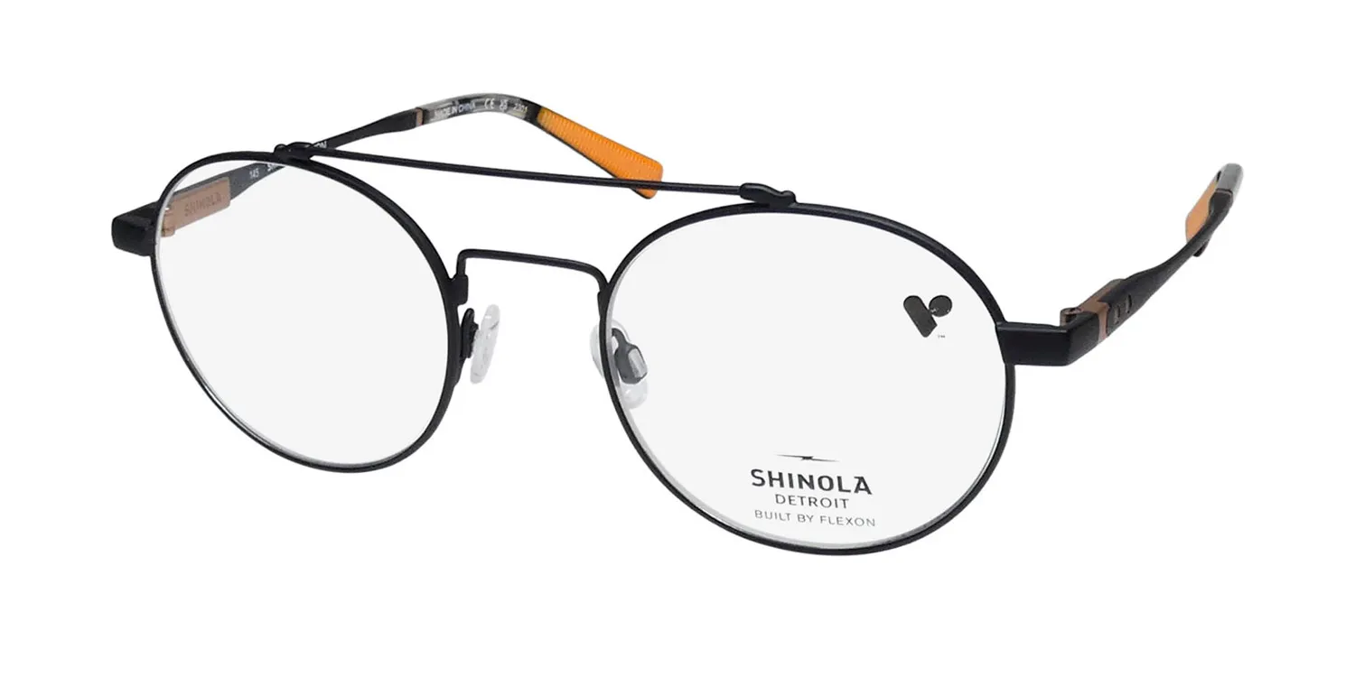 Flexon Shinola 21001 001 Eyeglasses Satin Black 49mm