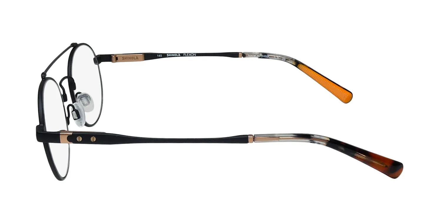 Flexon Shinola 21001 001 Eyeglasses Satin Black 49mm 4