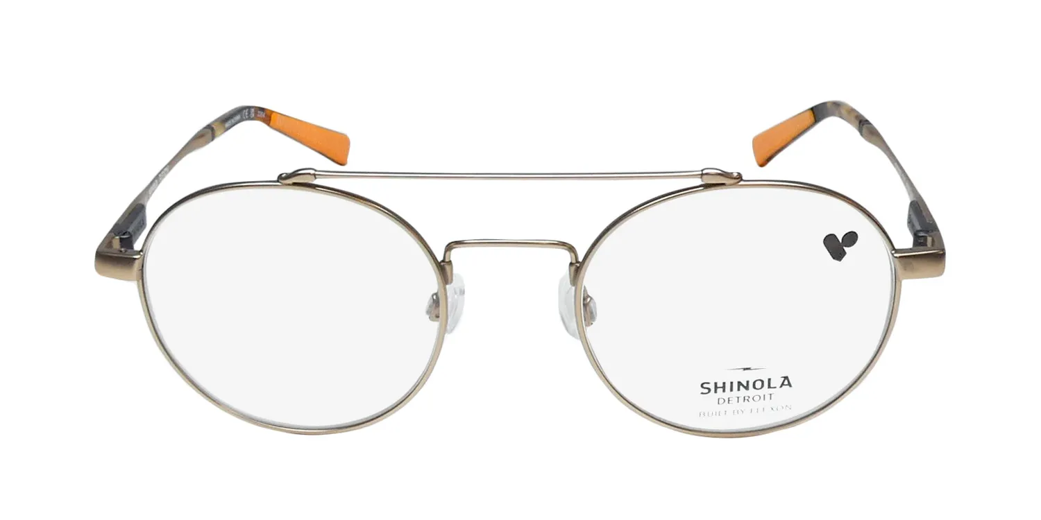 Flexon Shinola 21001 717 Eyeglasses Satin Gold 49mm 3