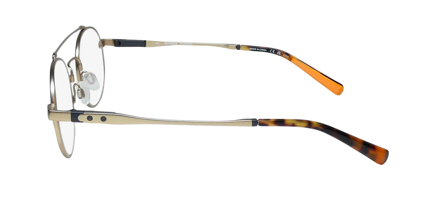 Flexon Shinola 21001 717 Eyeglasses Satin Gold 49mm 4