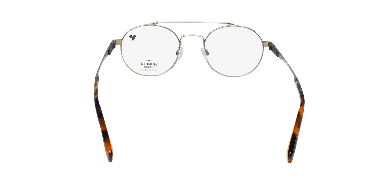 Flexon Shinola 21001 717 Eyeglasses Satin Gold 49mm 5