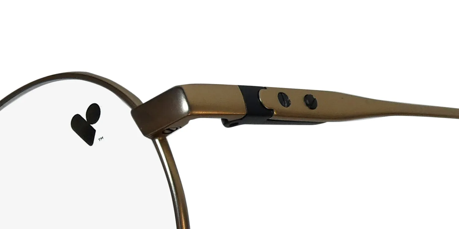 Flexon Shinola 21001 717 Eyeglasses Satin Gold 49mm 6