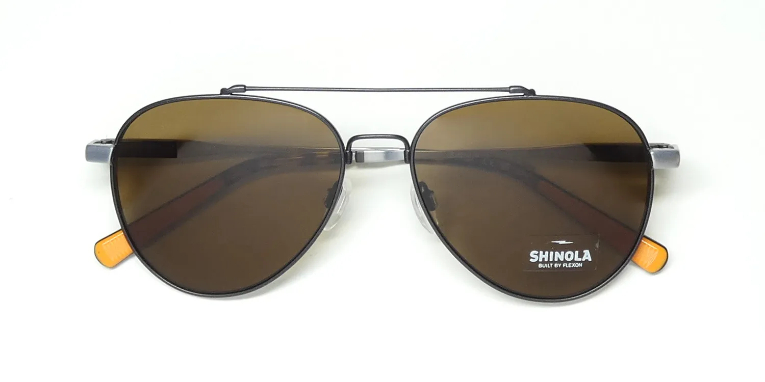 Flexon Shinola 2101s 071 Sunglasses Satin Gunmetal 56mm 2