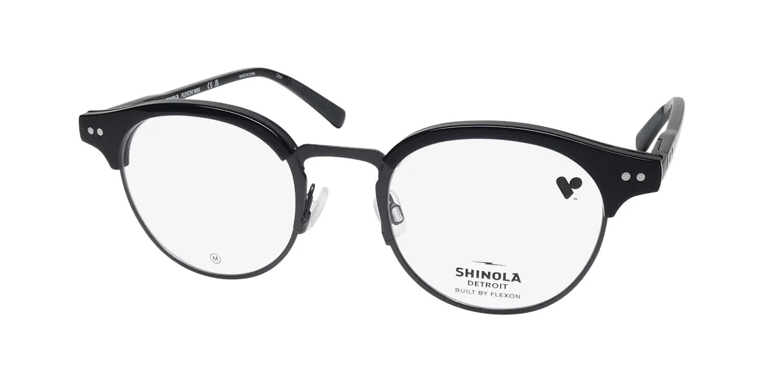 Flexon Shinola 23000 001 Eyeglasses Black 48mm