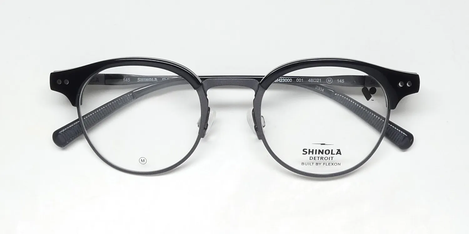 Flexon Shinola 23000 001 Eyeglasses Black 48mm 2