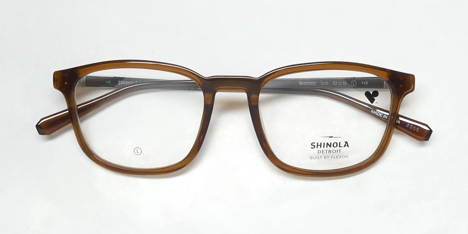 Flexon Shinola 37002 210 Eyeglasses Crystal Cashew 52mm Unisex 2
