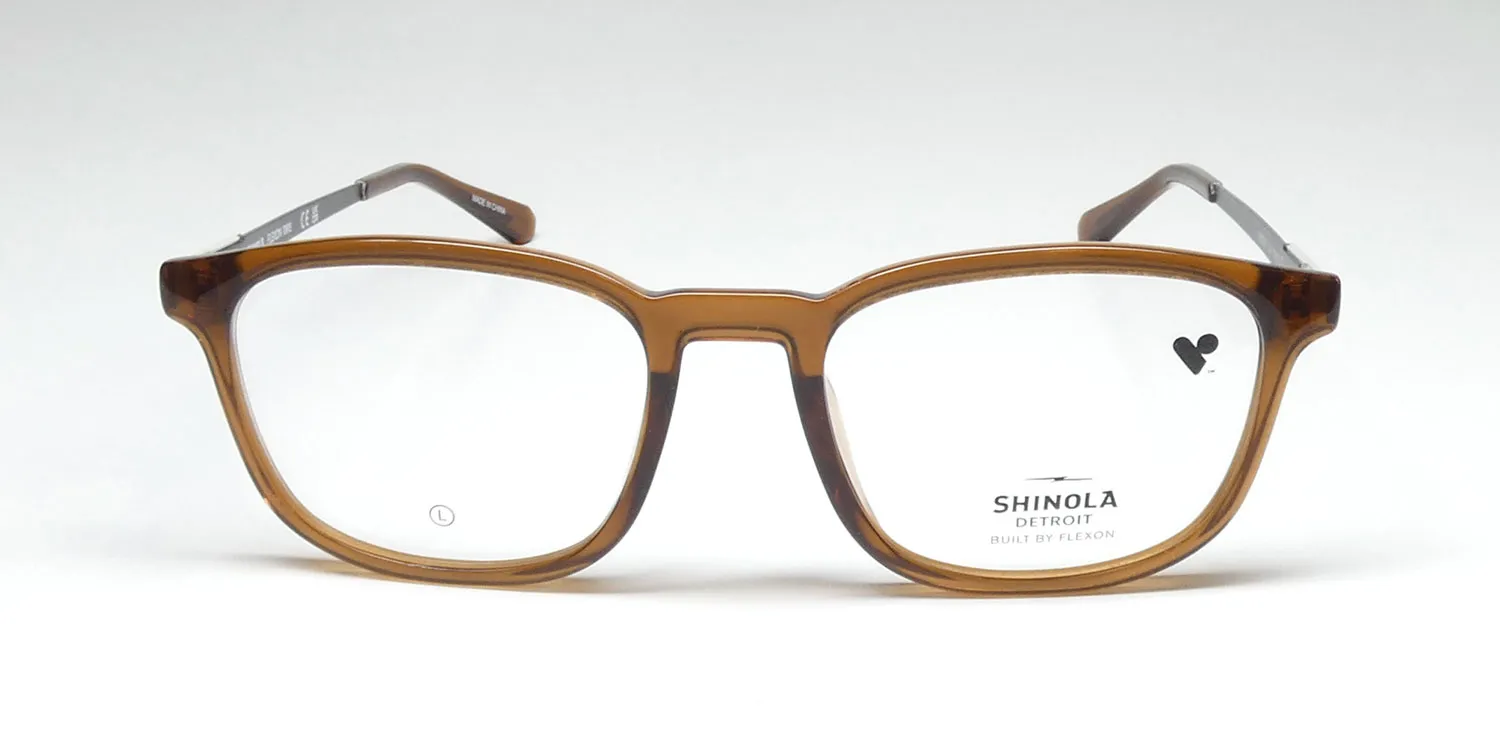 Flexon Shinola 37002 210 Eyeglasses Crystal Cashew 52mm Unisex 3