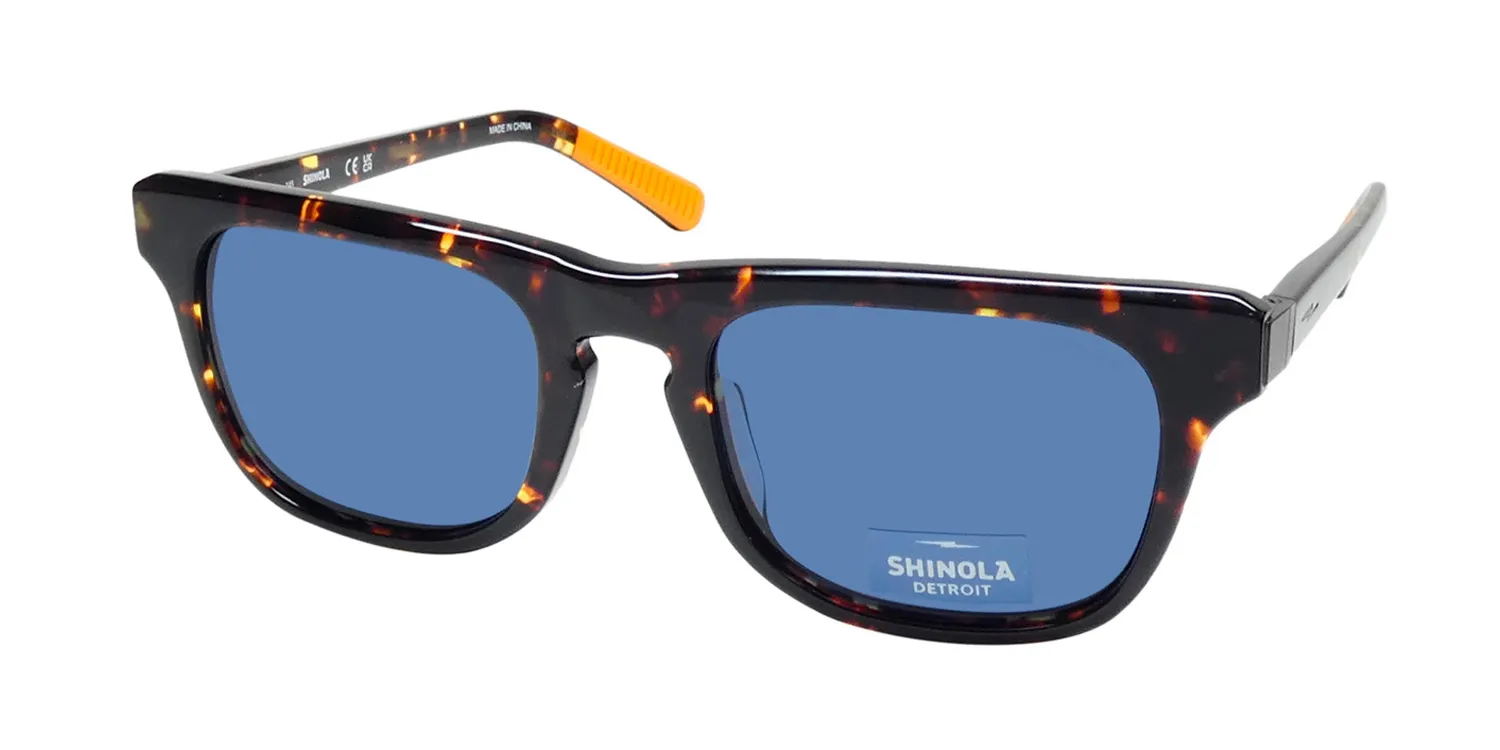 Flexon Shinola 1502s 242 Sunglasses Dark Amber Tortoise 52mm