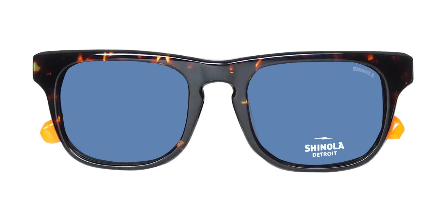 Flexon Shinola 1502s 242 Sunglasses Dark Amber Tortoise 52mm 2