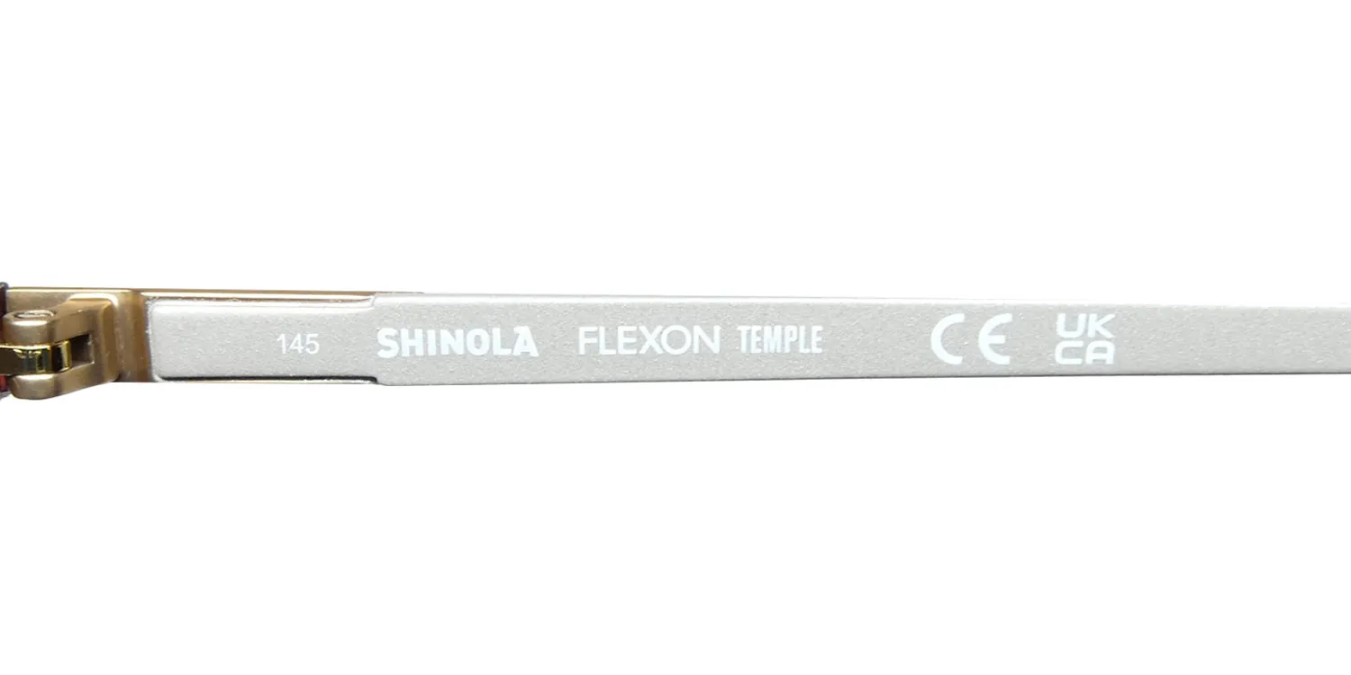 Flexon Shinola 37003 612 Eyeglasses Crystal Rosewood 53mm Unisex 7