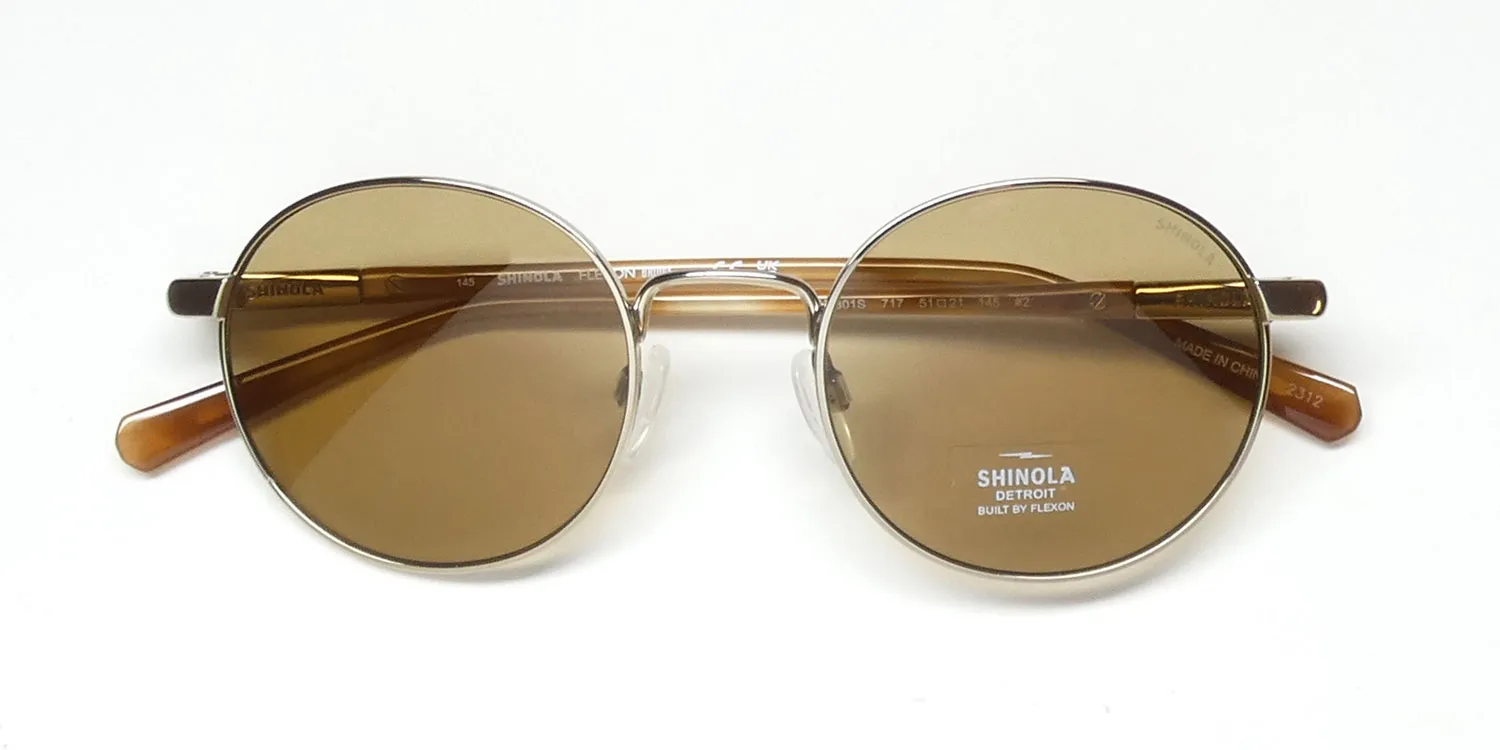 Flexon Shinola 2301s 717 Sunglasses Shiny Gold 51mm 2