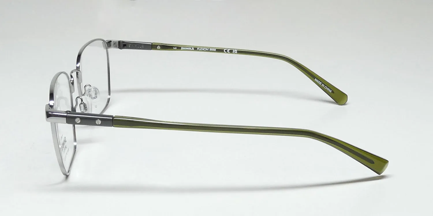 Flexon Shinola 23002 045 Eyeglasses Shiny Silver 53mm 4