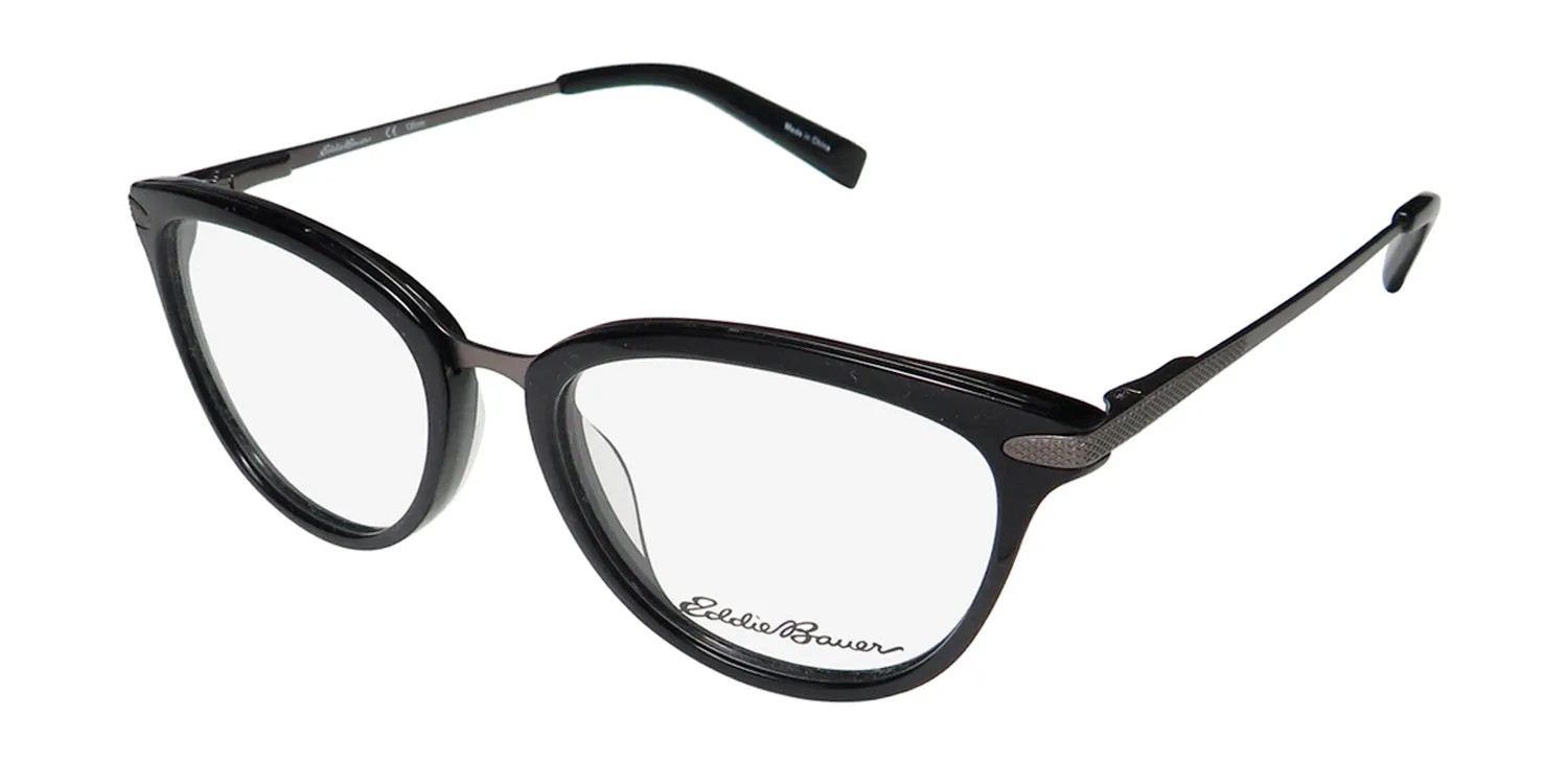 Eddie Bauer 32208 bk Eyeglasses Black 52mm