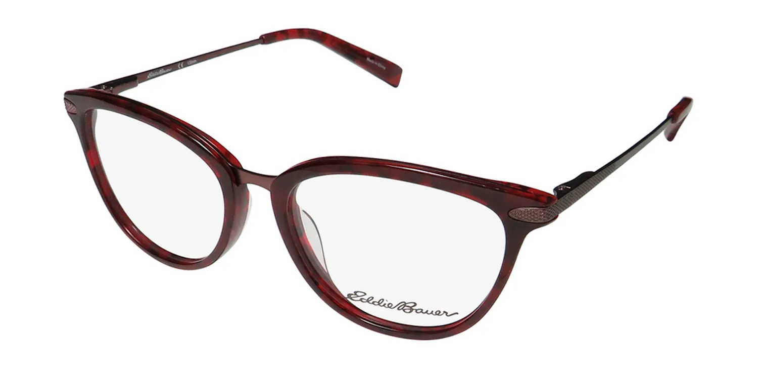 Eddie Bauer 32208 re Eyeglasses Red 52mm