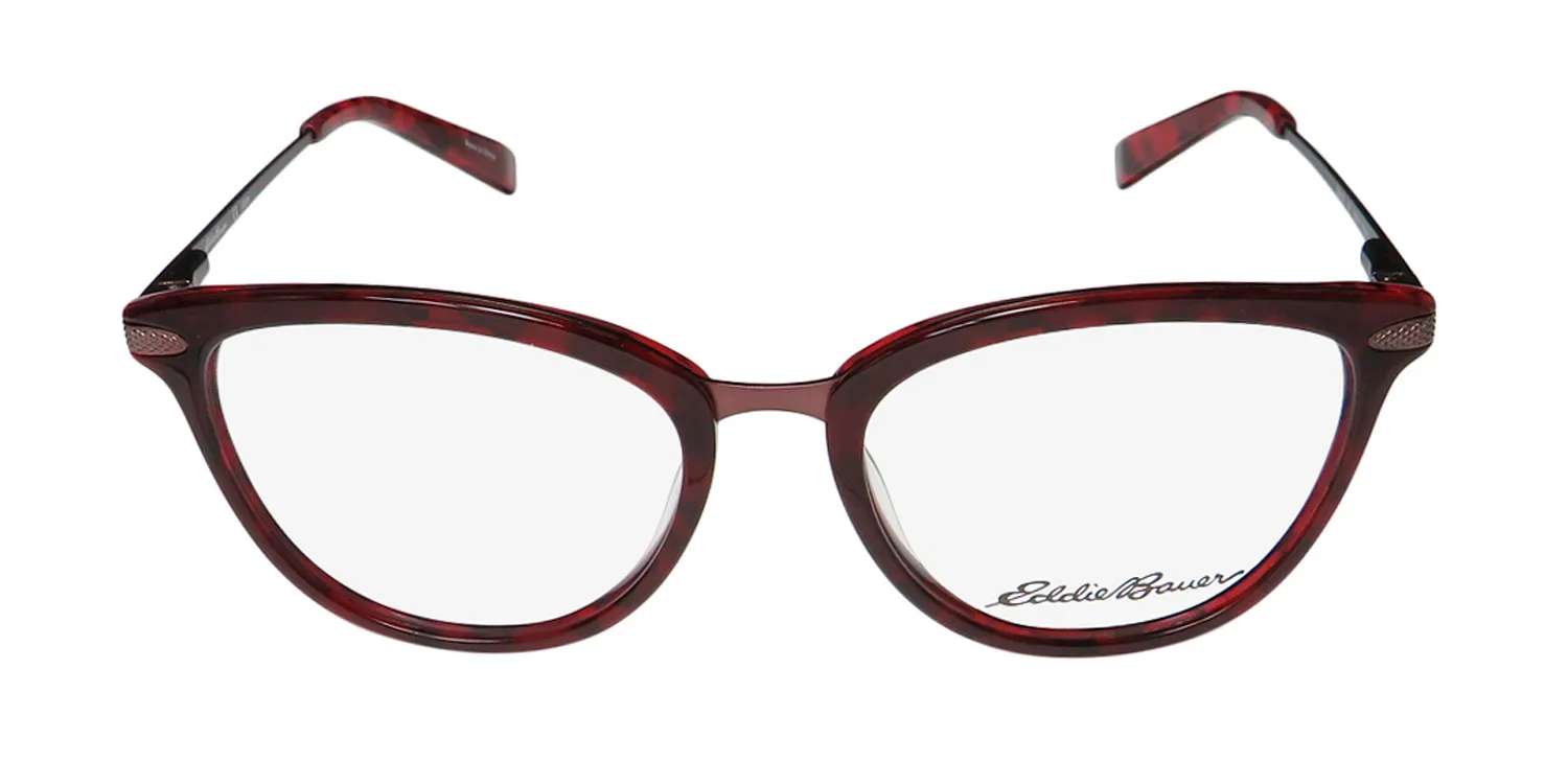 Eddie Bauer 32208 re Eyeglasses Red 52mm 3