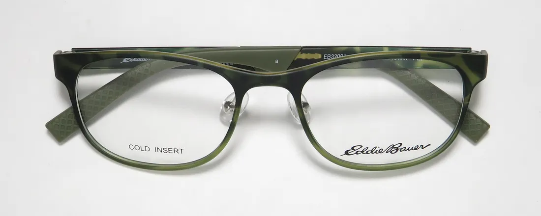 Eddie Bauer 32001 gn Eyeglasses Green 51mm 2