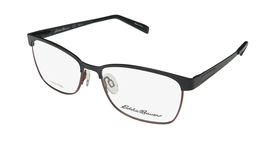 Eddie Bauer 32204 bk Eyeglasses Black 53mm