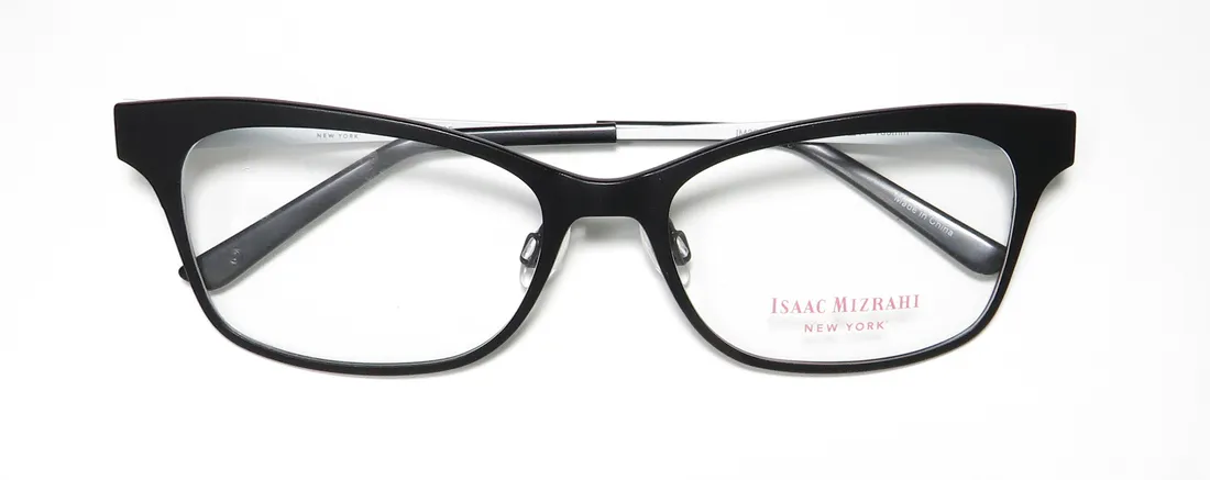 Isaac Mizrahi 30016 bk Eyeglasses Black 52mm 2