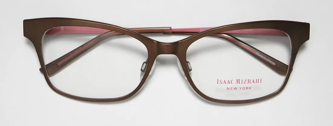 Isaac Mizrahi 30016 br Eyeglasses Brown 52mm 2