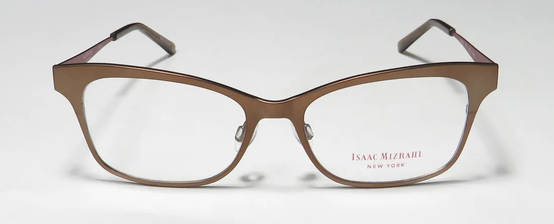 Isaac Mizrahi 30016 br Eyeglasses Brown 52mm 3