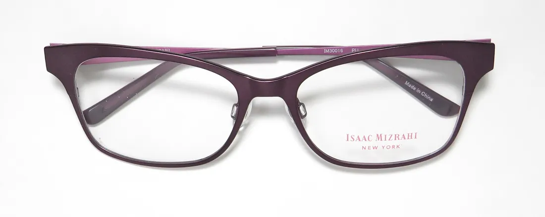 Isaac Mizrahi 30016 pu Eyeglasses Purple 52mm 2