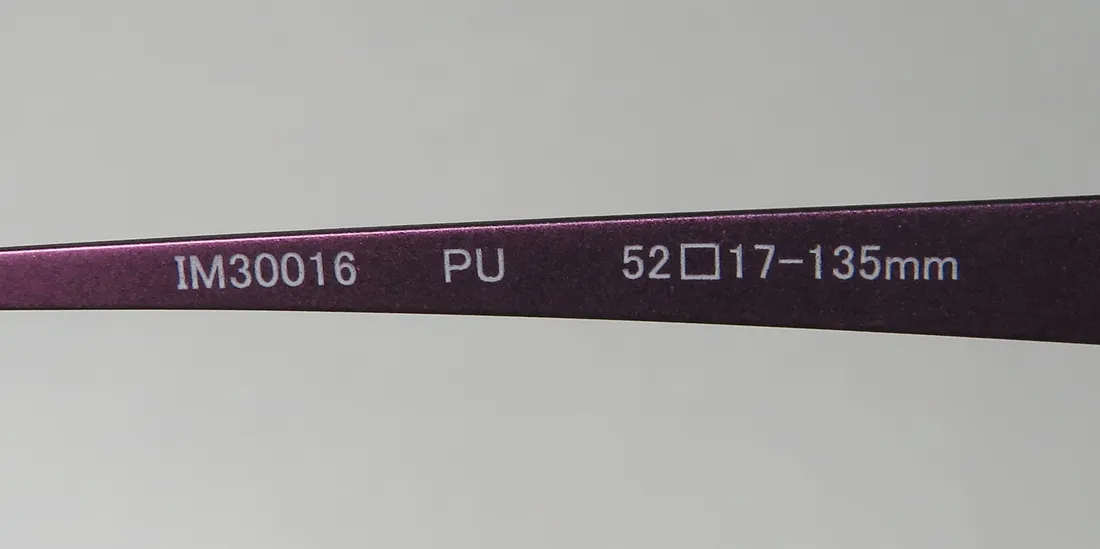 Isaac Mizrahi 30016 pu Eyeglasses Purple 52mm 8