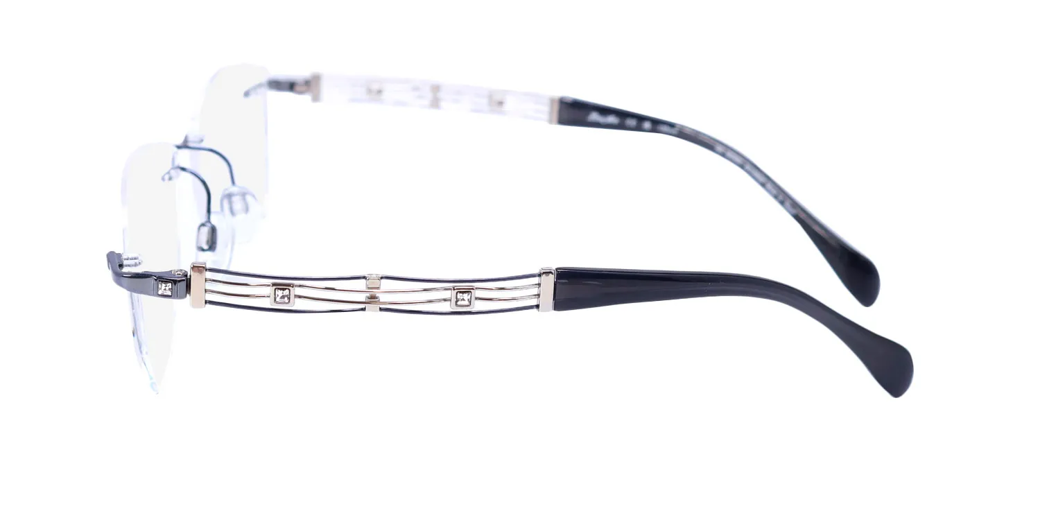 Charmant 2108 nv Eyeglasses Navy Blue 51mm Women 4