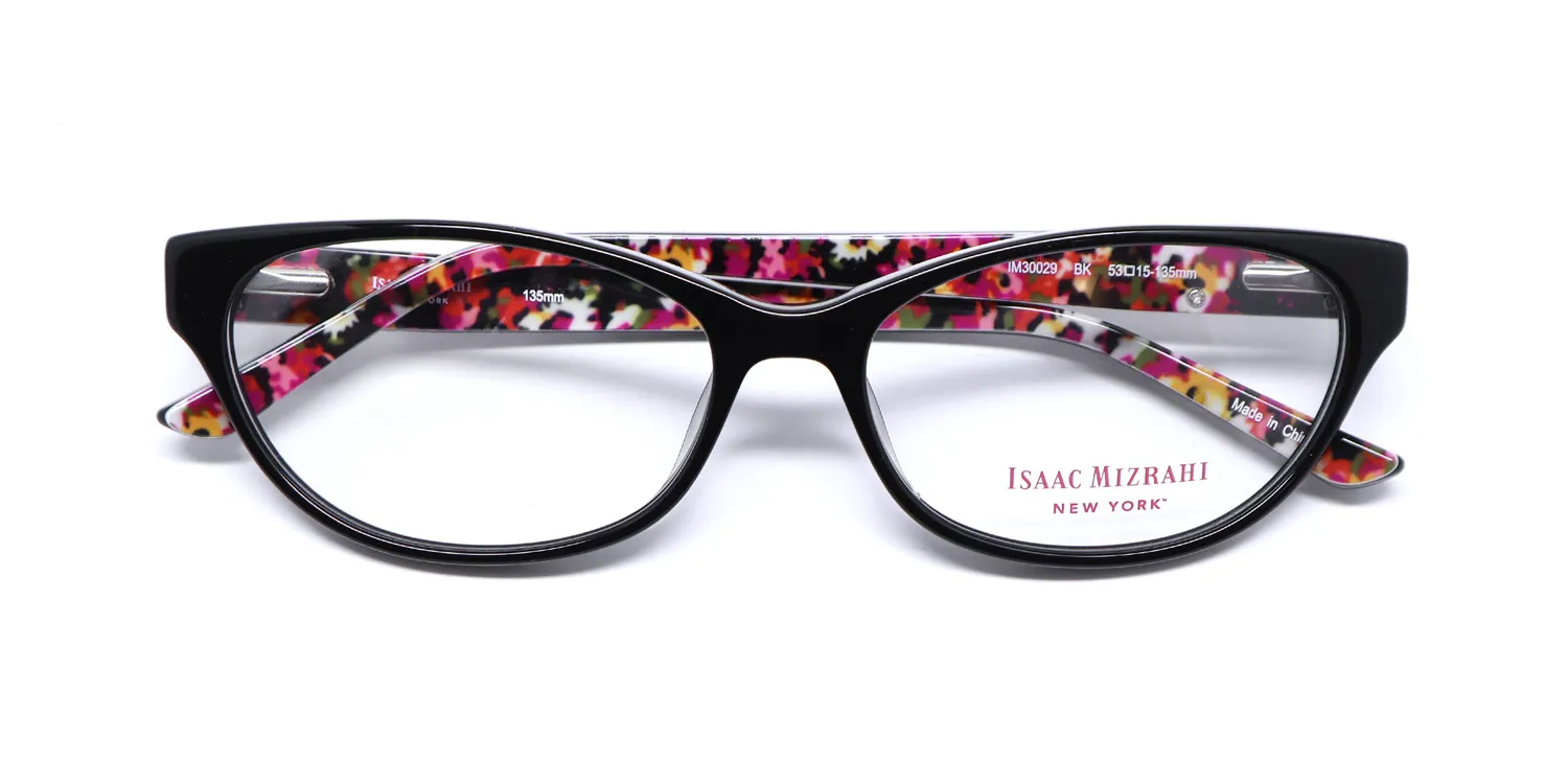 Isaac Mizrahi 30029 bk Eyeglasses Black 53mm 2