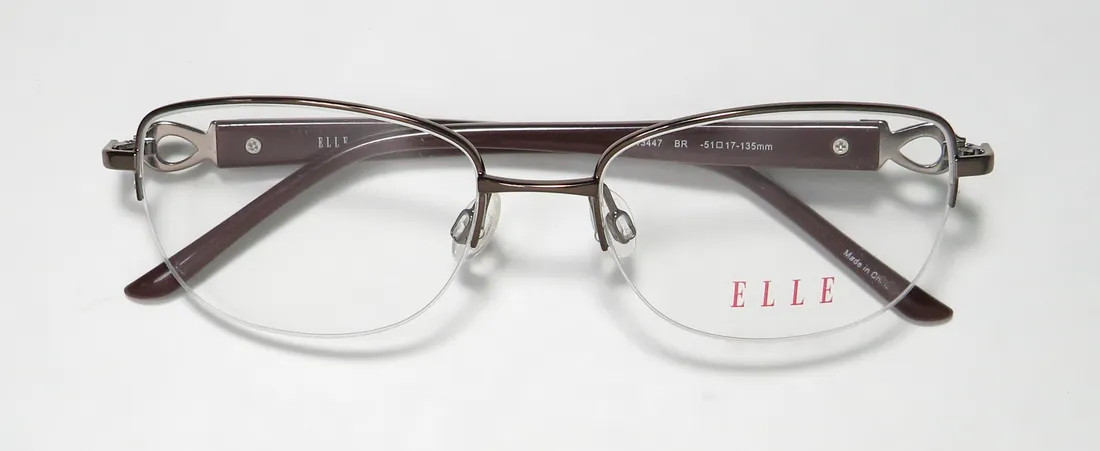 ELLE 13447 br Eyeglasses Brown 51mm 2