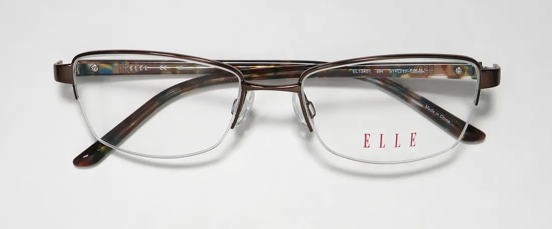 ELLE 13451 br Eyeglasses Brown 51mm 2