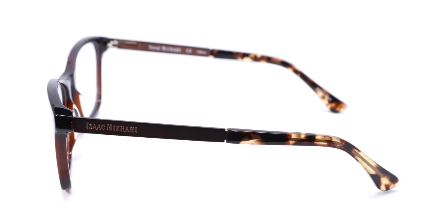 Isaac Mizrahi 30035 br Eyeglasses Brown 53mm 4