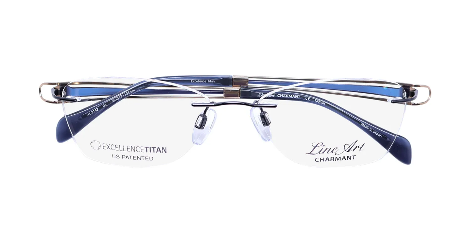 Charmant 2142 bl Eyeglasses Blue 52mm Women 2