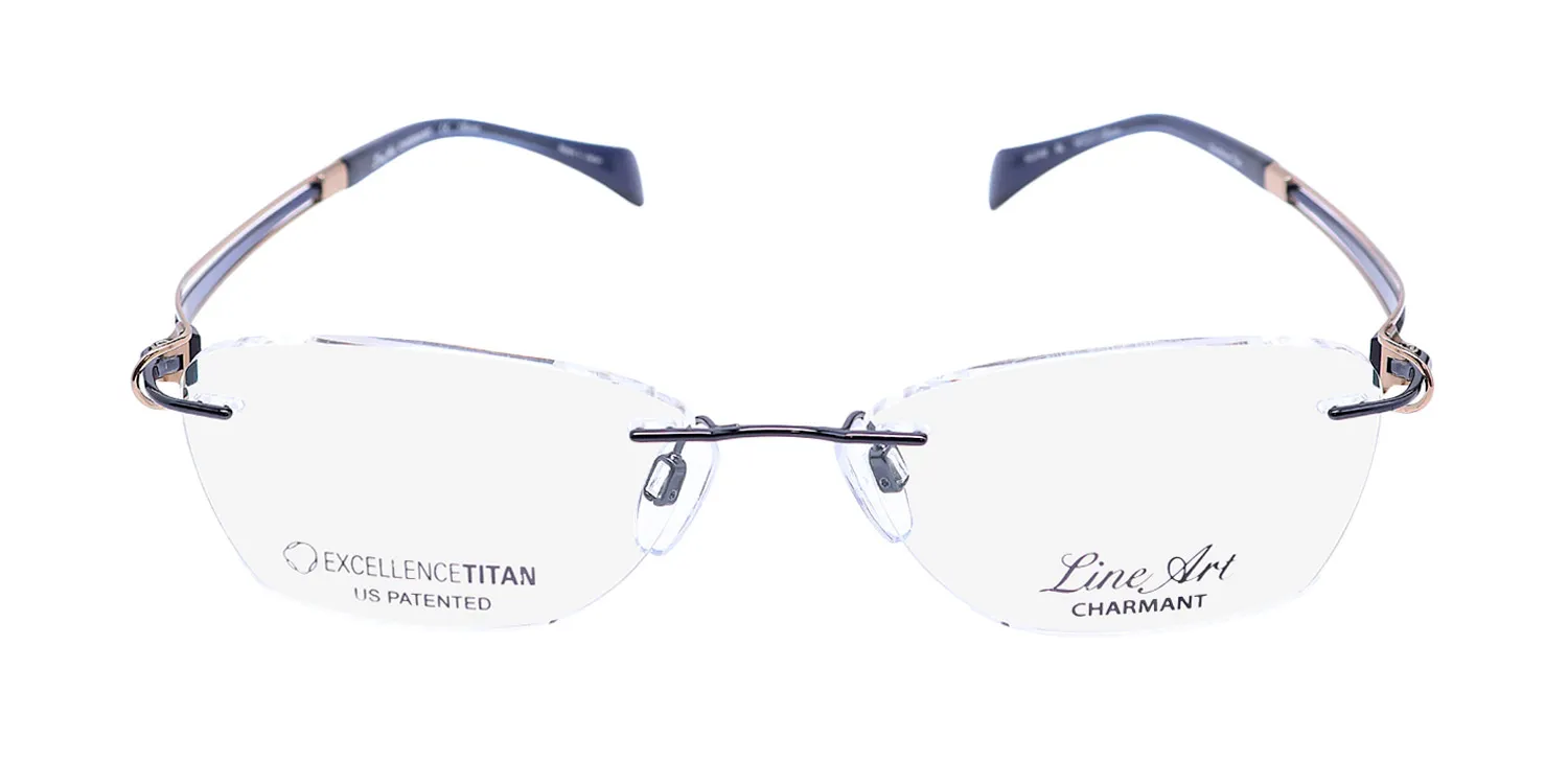Charmant 2142 bl Eyeglasses Blue 52mm Women 3