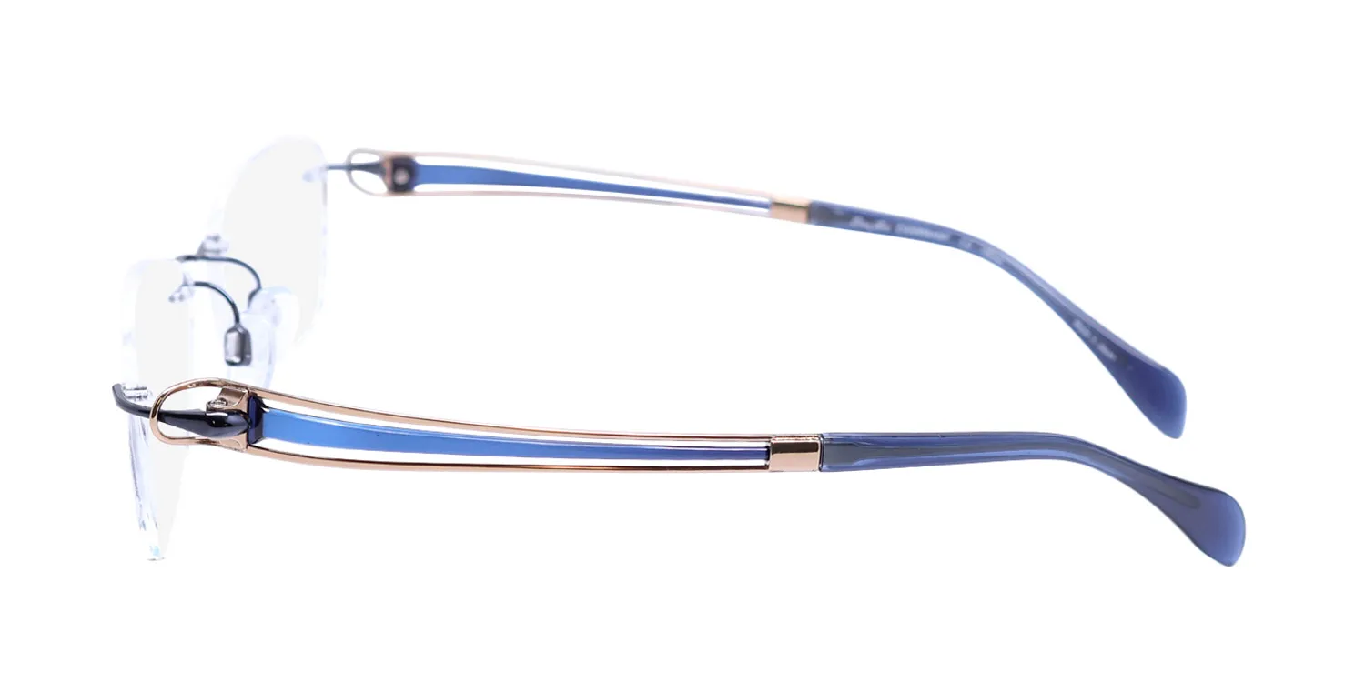 Charmant 2142 bl Eyeglasses Blue 52mm Women 4
