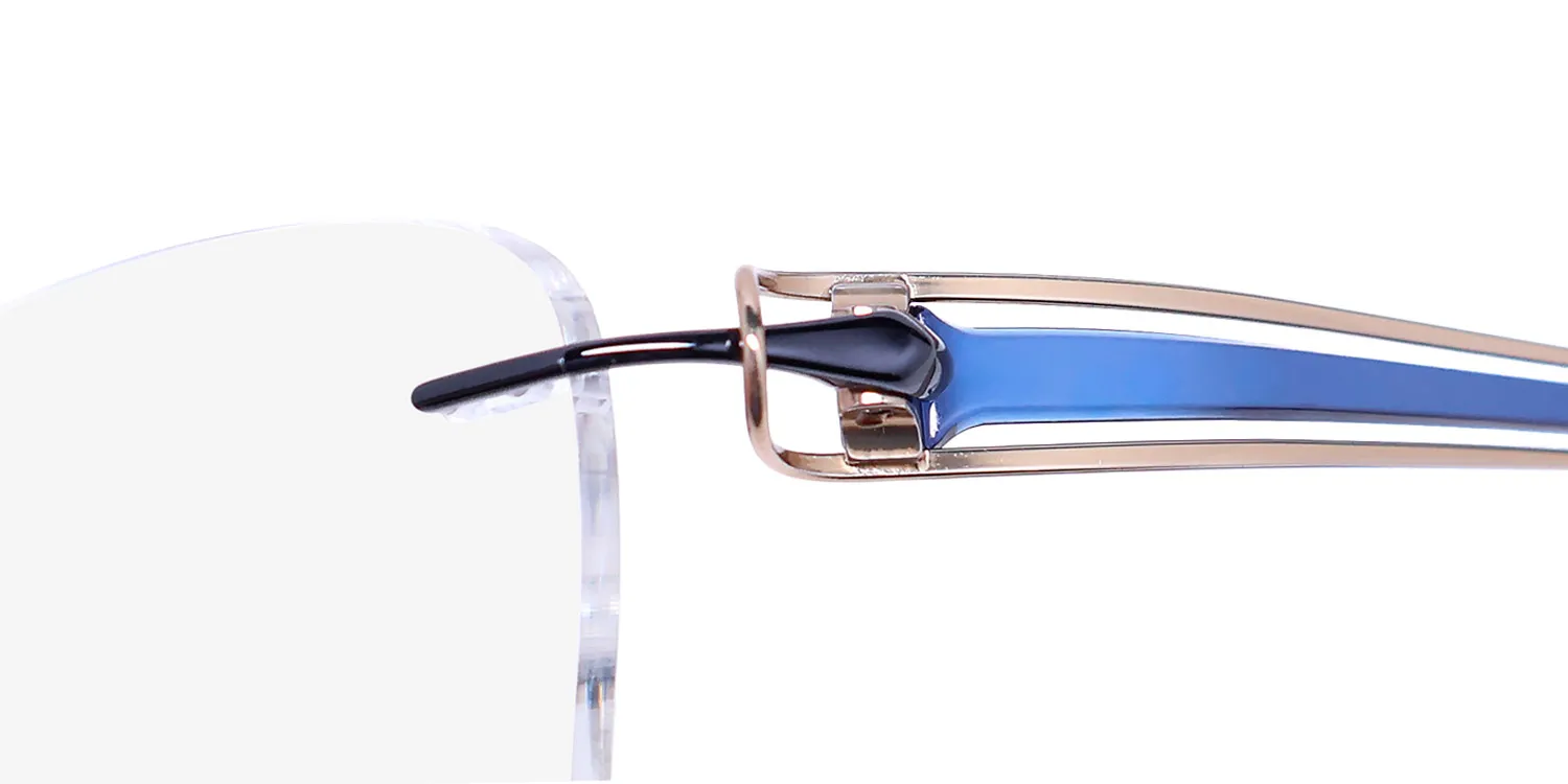 Charmant 2142 bl Eyeglasses Blue 52mm Women 6