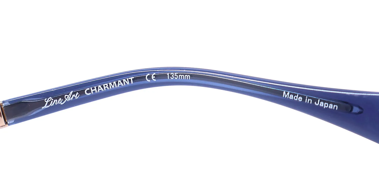 Charmant 2142 bl Eyeglasses Blue 52mm Women 7