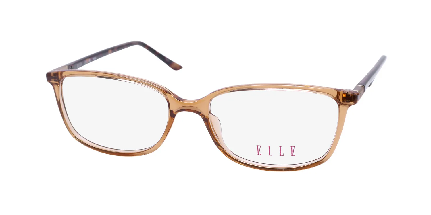 ELLE 13486 br Eyeglasses Brown Crystal 52mm