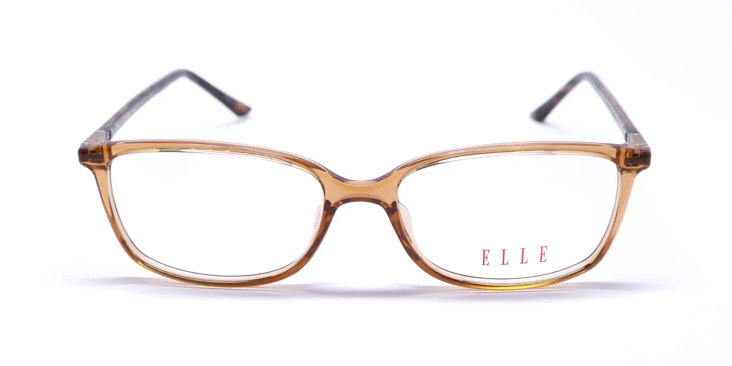 ELLE 13486 br Eyeglasses Brown Crystal 52mm 3