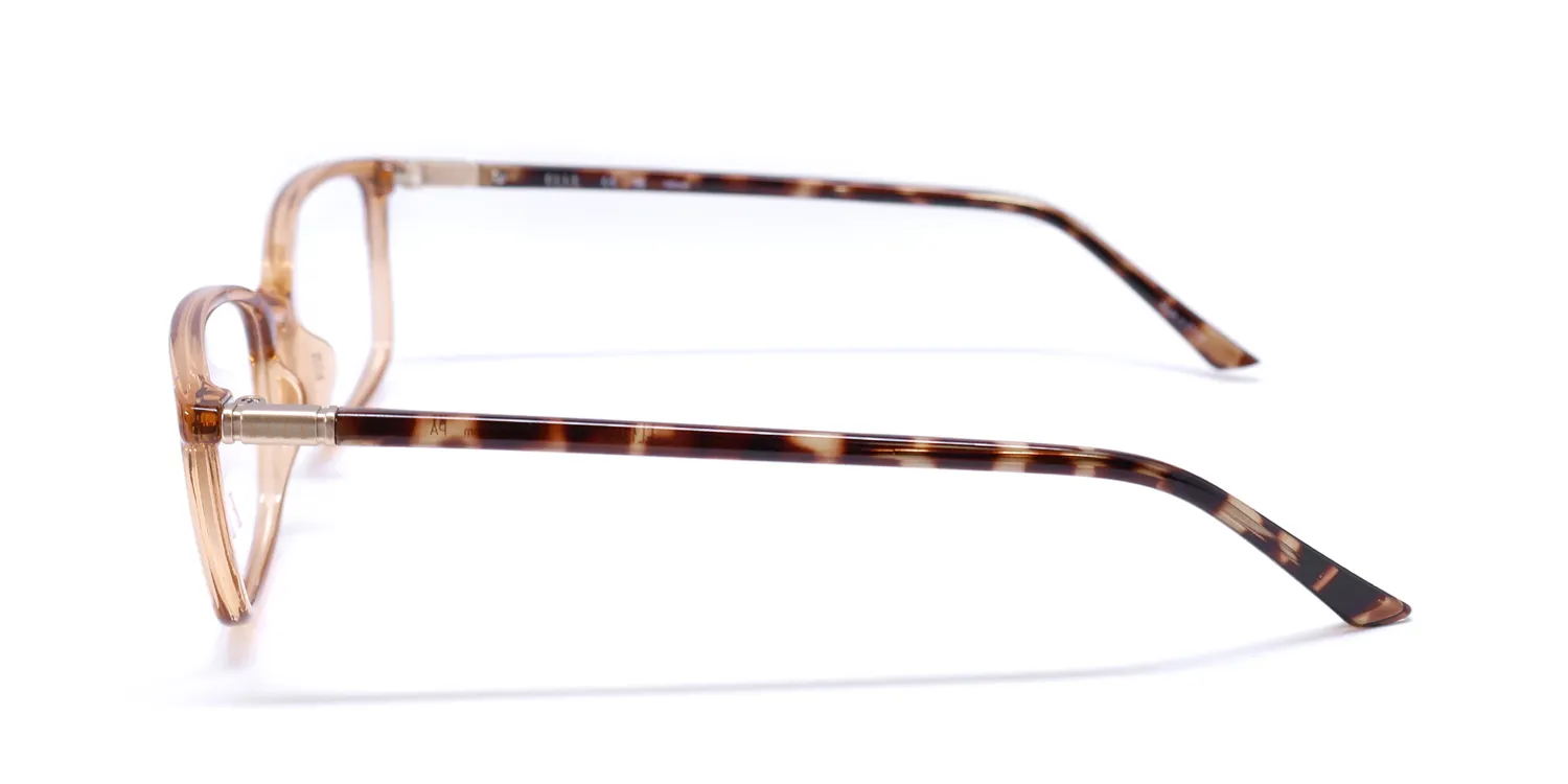ELLE 13486 br Eyeglasses Brown Crystal 52mm 4
