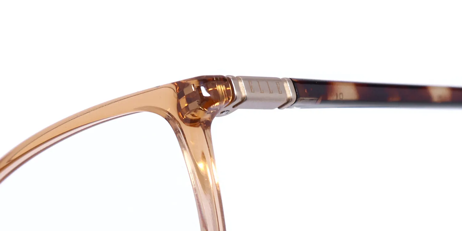 ELLE 13486 br Eyeglasses Brown Crystal 52mm 6