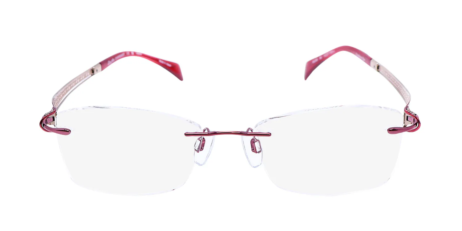 Charmant 2152 bu Eyeglasses Burgundy 51mm Women 3