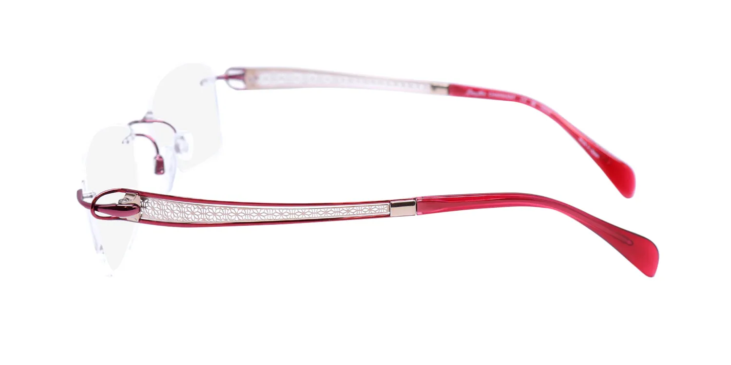 Charmant 2152 bu Eyeglasses Burgundy 51mm Women 4