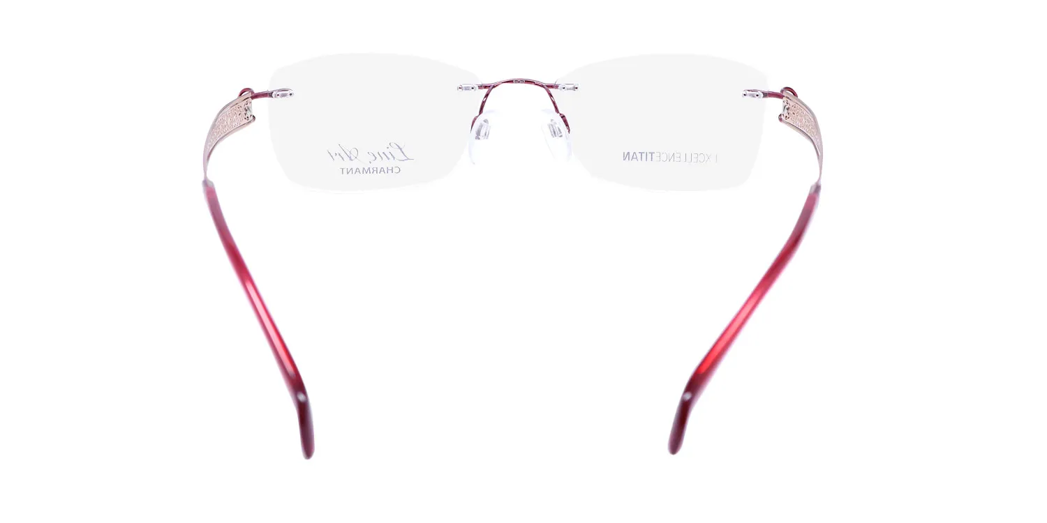 Charmant 2152 bu Eyeglasses Burgundy 51mm Women 5