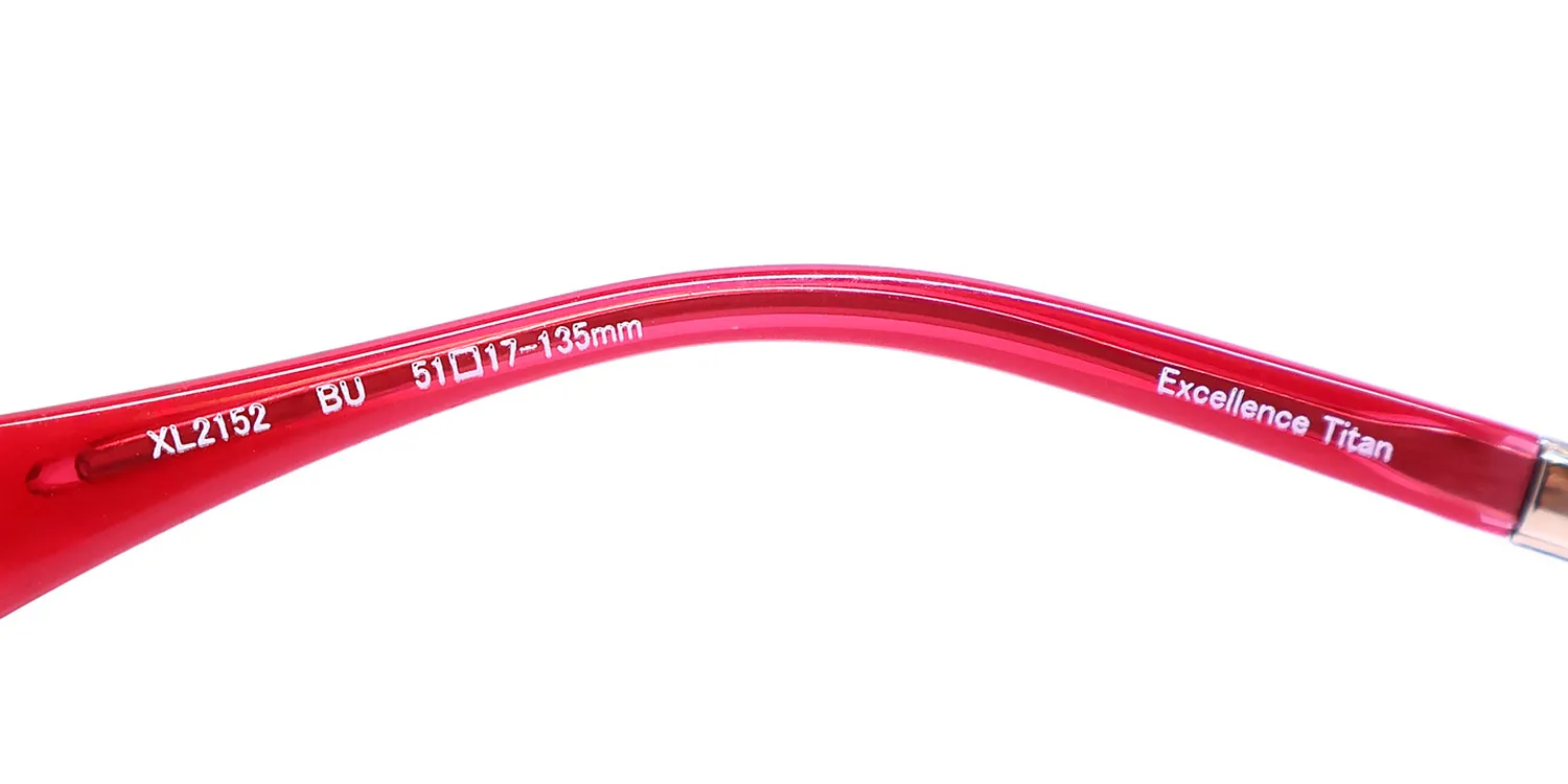 Charmant 2152 bu Eyeglasses Burgundy 51mm Women 8