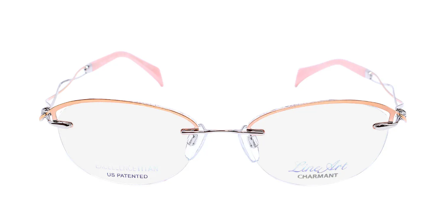 Charmant 2160 rg Eyeglasses Rose Gold 51mm Women 3
