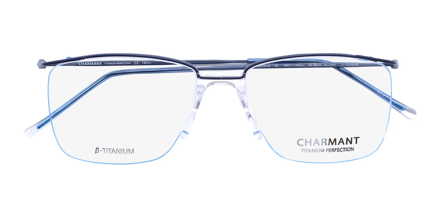 Charmant 16710 bl Eyeglasses Blue 54mm 2
